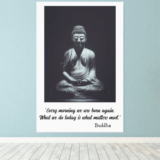 Buddha Canvas Afdruk (Insitu (Houten vloer))