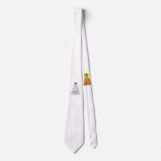 Buddha cartoon Buddhism.net Stropdas (Voorkant)