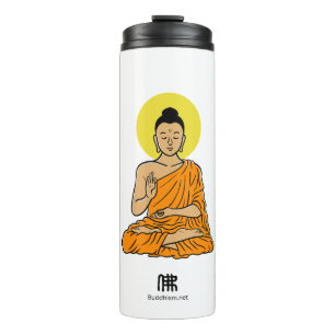 Buddha cartoon Buddhism.net Thermosbeker