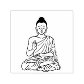 Buddha cartoon Buddhism.net Zelfinktende Stempel (Design)