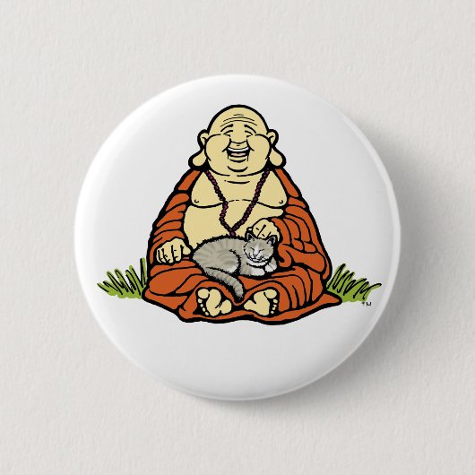 Buddha Cat Button (Voorkant)