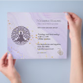 Buddha Chakra Energy Healer Reiki Horizontaal Flyer (Hand)