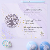 Buddha Chakra Energy Healer Reiki Horizontaal Flyer (Enkel)