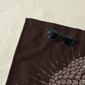 Buddha citeert aangepaste badhanddoek (In situ)