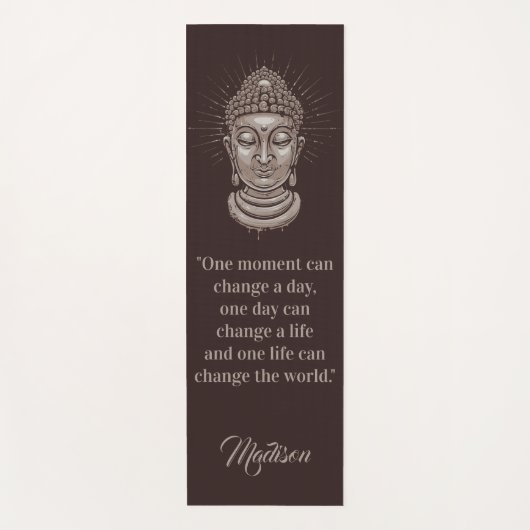 Buddha citeert douanenaam omkeerbare yoga mat (Voorkant)