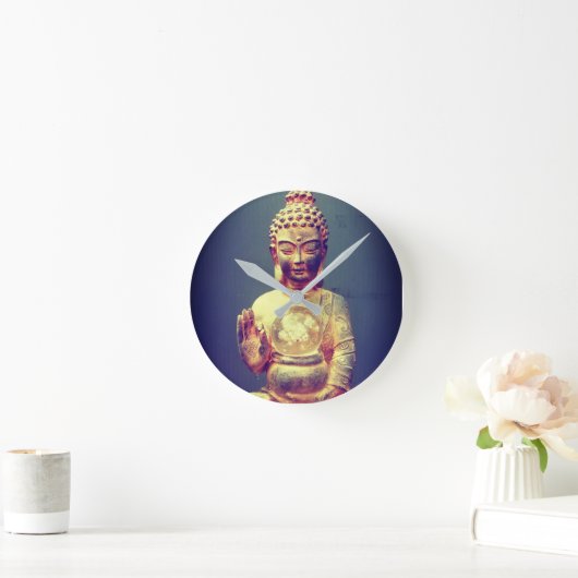 Buddha Clock Ronde Klok (Huis)
