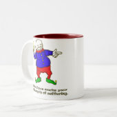 Buddha Clown Tweekleurige Koffiemok (Voorkant links)