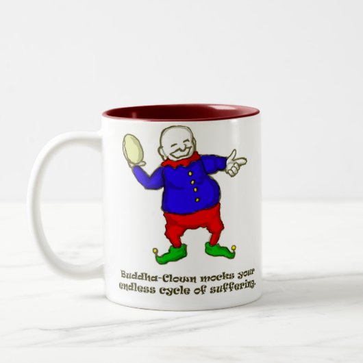 Buddha Clown Tweekleurige Koffiemok (Links)