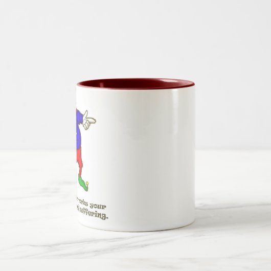 Buddha Clown Tweekleurige Koffiemok (Center)