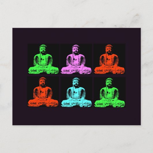Buddha Collage Briefkaart (Voorkant)