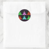 Buddha Collage Ronde Sticker (Tas)