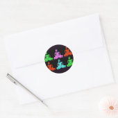 Buddha Collage Ronde Sticker (Envelop)