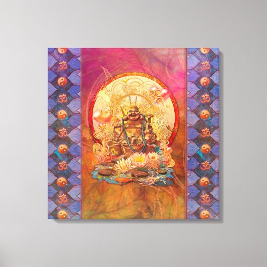 BUDDHA DE ENLIGHTEN ÉÉN CANVAS AFDRUK (Voorkant)