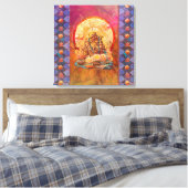 BUDDHA DE ENLIGHTEN ÉÉN CANVAS AFDRUK (Insitu (Slaapkamer))