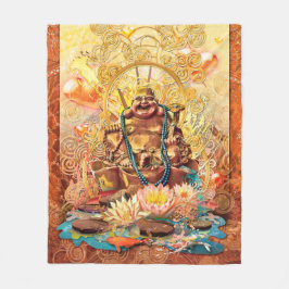 BUDDHA DE ENLIGHTEN ÉÉN FLEECE DEKEN