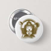Buddha Deejay Ronde Button 5,7 Cm (Voorkant /achterkant)