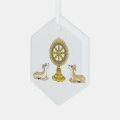 Buddha Dharma Wheel & Deers Ornament (Voorkant links)