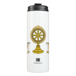 Buddha Dharma Wheel & Deers Tumbler Thermosbeker