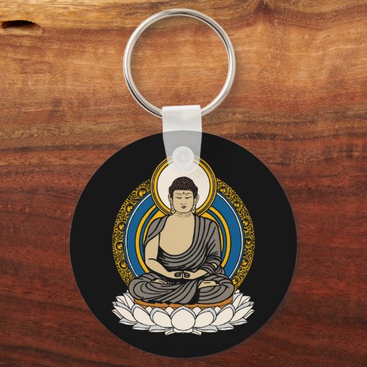 Buddha Dhyana Mudra Sleutelhanger (Voorkant)
