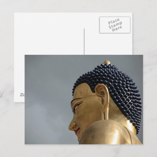 Buddha Dordenma standbeeld Briefkaart (Voorkant / Achterkant)