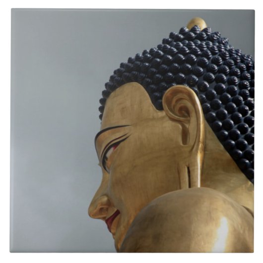 Buddha Dordenma-standbeeld Tegeltje (Voorkant)
