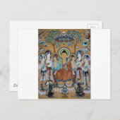 Buddha en Bodhisattvas Dunhuang Mogao Caves Art Briefkaart (Voorkant / Achterkant)