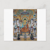 Buddha en Bodhisattvas Dunhuang Mogao Caves Art Briefkaart (Voorkant)