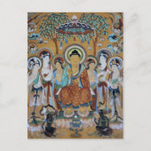 Buddha en Bodhisattvas Dunhuang Mogao Caves Art Briefkaart (Voorkant)