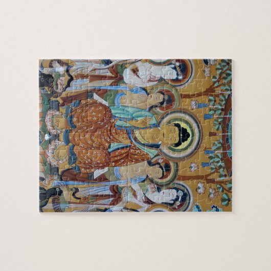 Buddha en Bodhisattvas Dunhuang Mogao Caves Art Legpuzzel (Horizontaal)