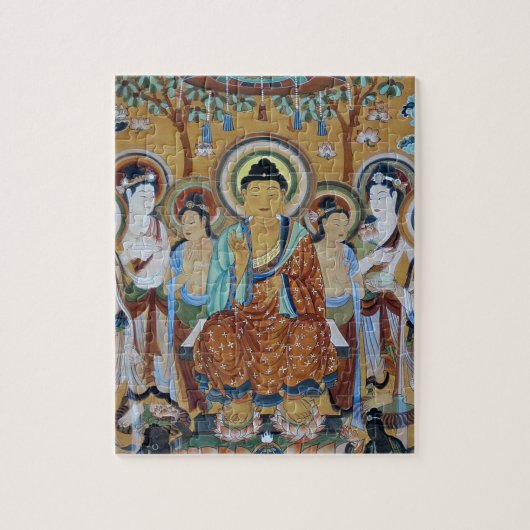 Buddha en Bodhisattvas Dunhuang Mogao Caves Art Legpuzzel (Verticaal)