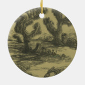 Buddha en Joshua Trees Art Ornament (Achterkant)