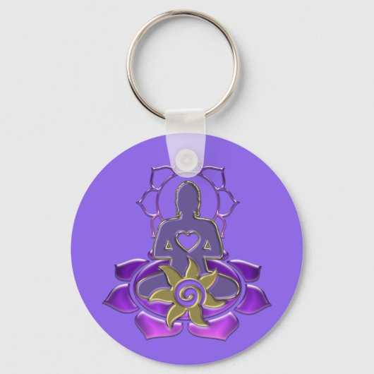 BUDDHA-energie | lichtviolet Sleutelhanger (Voorkant)