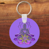 BUDDHA-energie | lichtviolet Sleutelhanger (Voorkant)