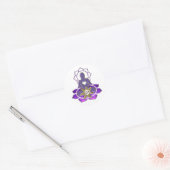 BUDDHA-energie | Maak uw eigen achtergrond Ronde Sticker (Envelop)