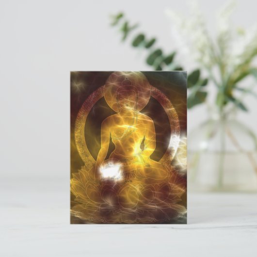 Buddha Energy 4 Briefkaart (Staand voorkant)