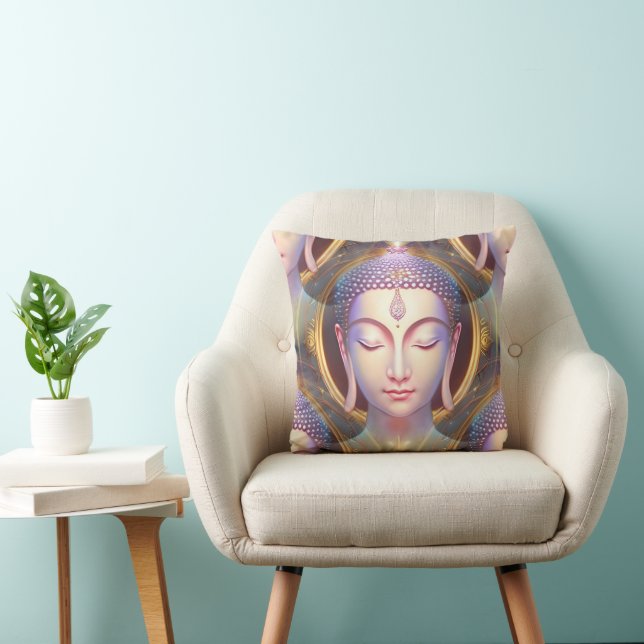 Buddha Energy - Fantas naadloos patroon 2 Kussen (Stoel)