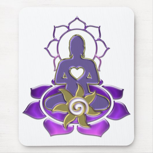 BUDDHA energy | make your own background Muismat (Voorkant)