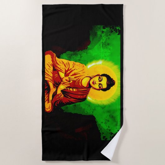 Buddha Enlightenment Beach Towel Strandlaken (Voorkant)