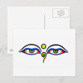 Buddha Eyes Briefkaart (Voorkant / Achterkant)