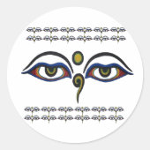 Buddha Eyes Sticker (Voorkant)