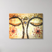 Buddha Eyes Waterverf Canvas Print (Voorkant)