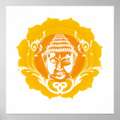 Buddha Face Art Poster (Voorkant)