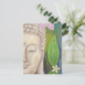 Buddha Face postcard Briefkaart (Staand voorkant)