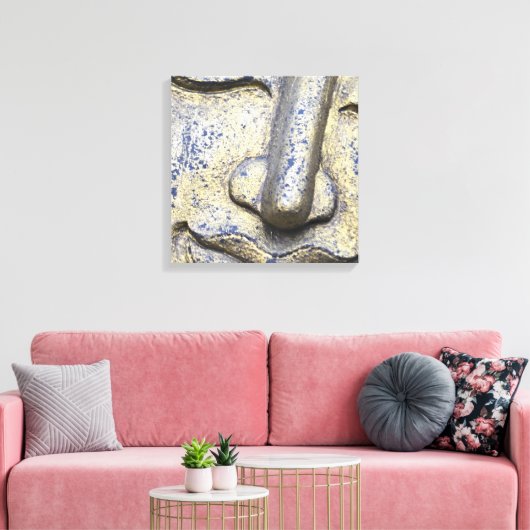 Buddha Face Zen Harmony Buddhahood Wall Art Canvas Afdruk (Insitu (Woonkamer))