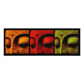 Buddha Faces Foto Foto Afdruk (Voorkant)