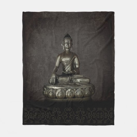 Buddha Fleece Deken (Voorkant)