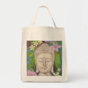 Buddha Flower grocery bag Tote Bag
