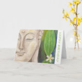 Buddha Flower verjaardagskaart Kaart (Gele Bloem)