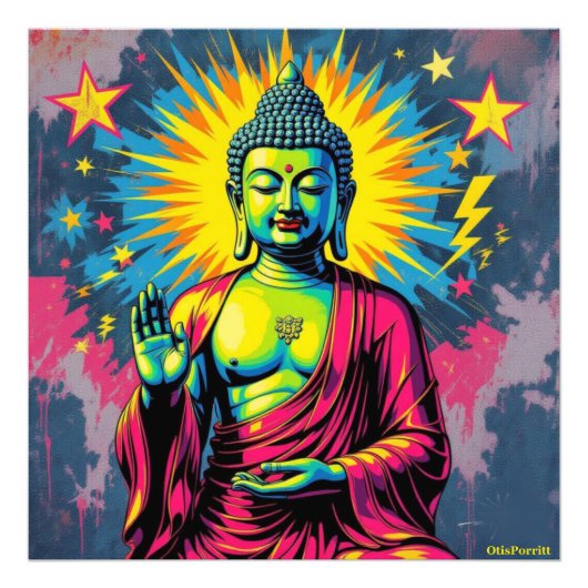 BUDDHA FOTO AFDRUK (Voorkant)