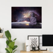 Buddha Galaxy Poster (Thuiskantoor)